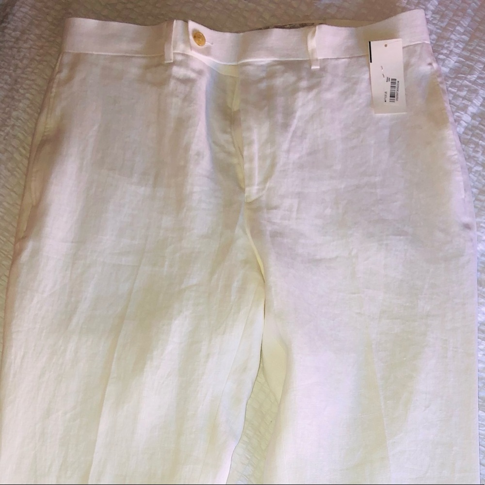 NWT, White Linen pants